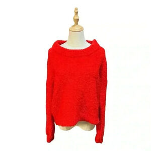 Something Navy Red Sweater Size M